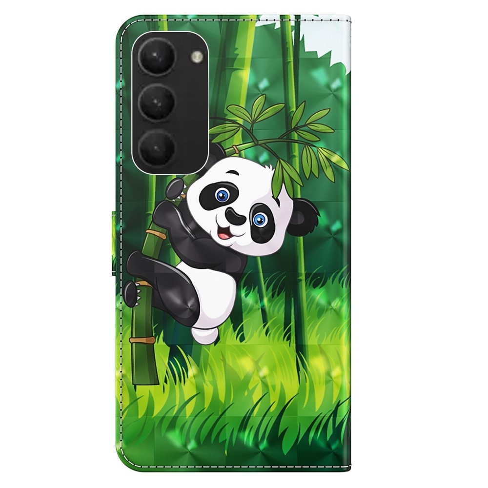 Print knížkové pouzdro na Samsung Galaxy S24+ - panda na bambusu