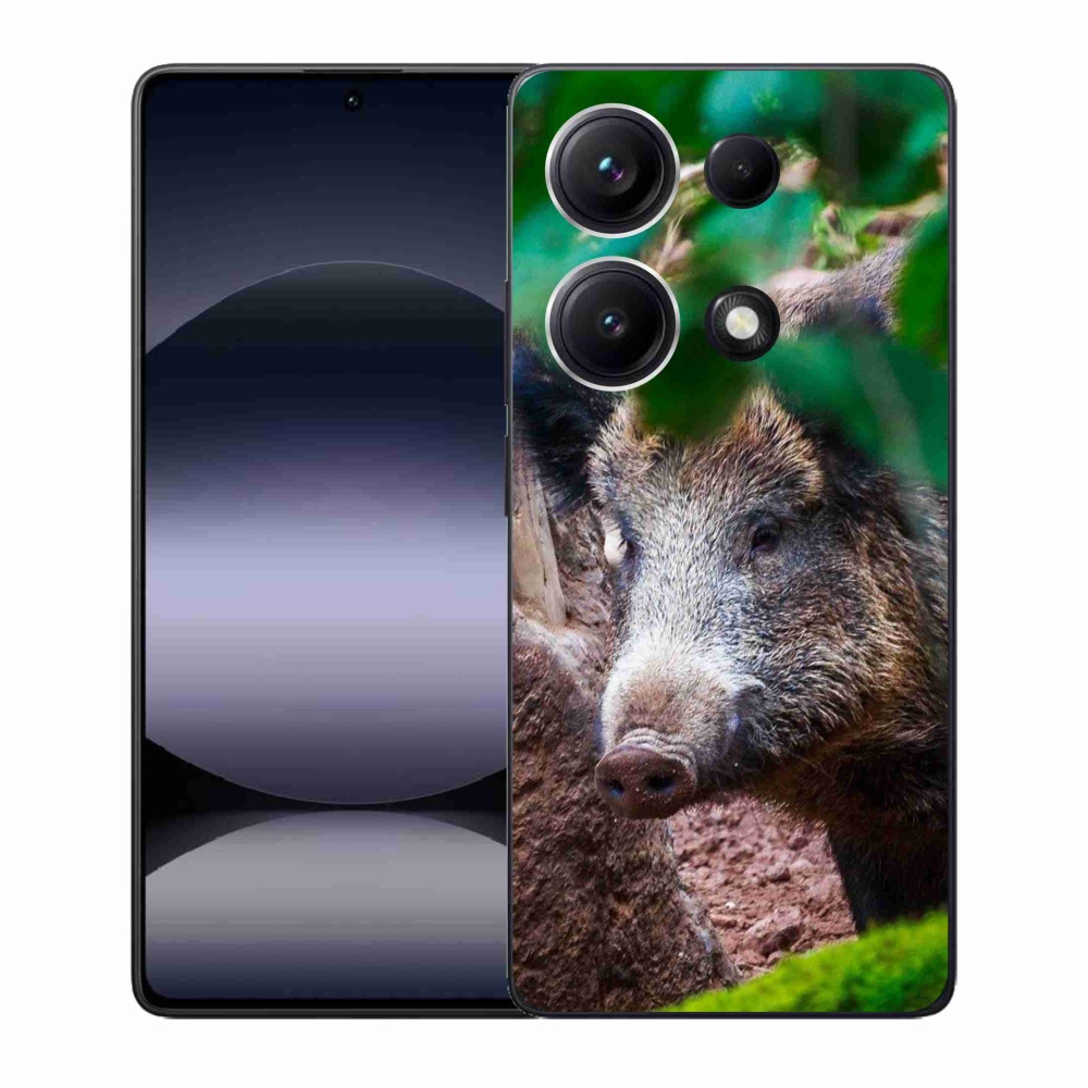 Gelový kryt mmCase na Xiaomi Redmi Note 14S - divoké prase