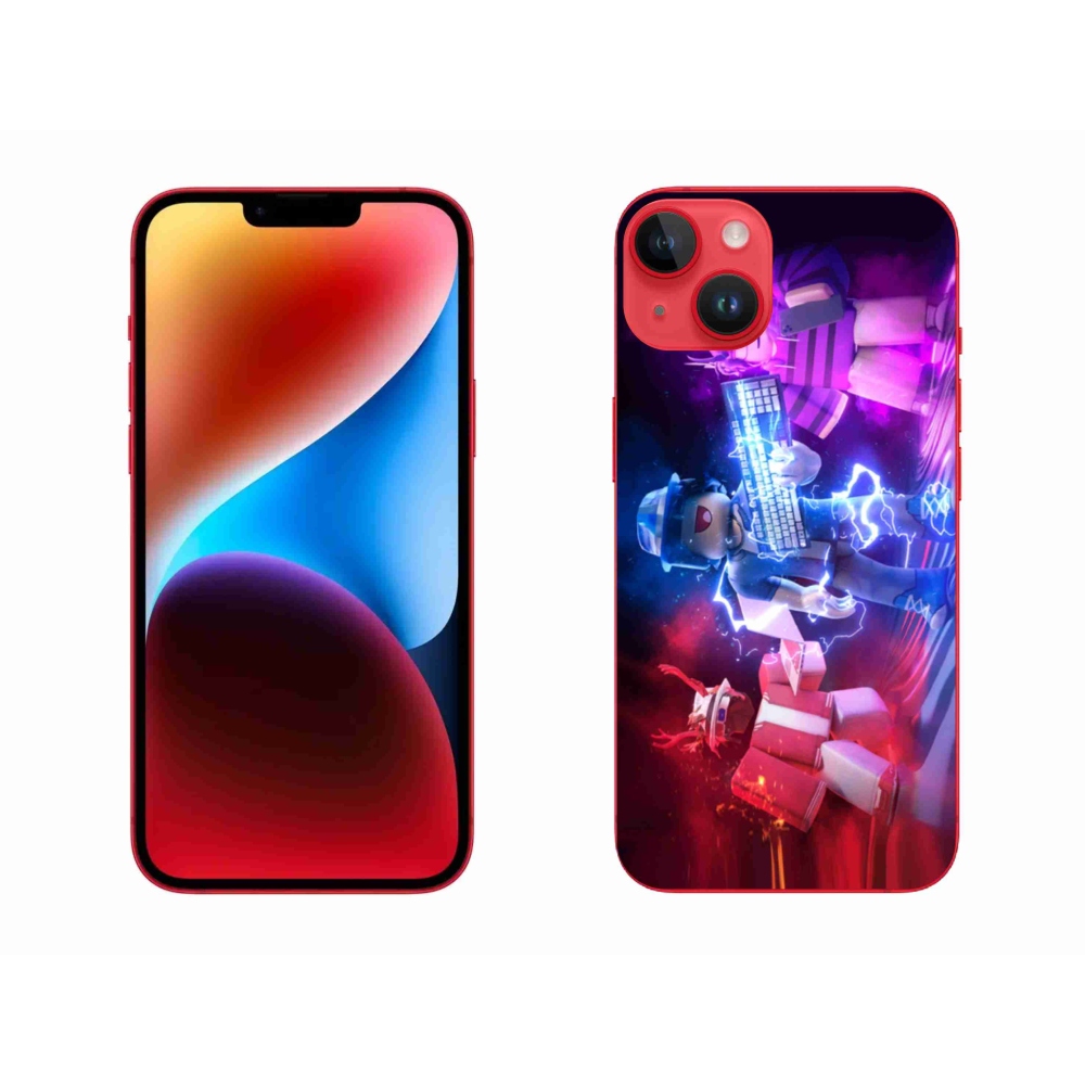 Gelový kryt mmCase na iPhone 14 Plus - roblox