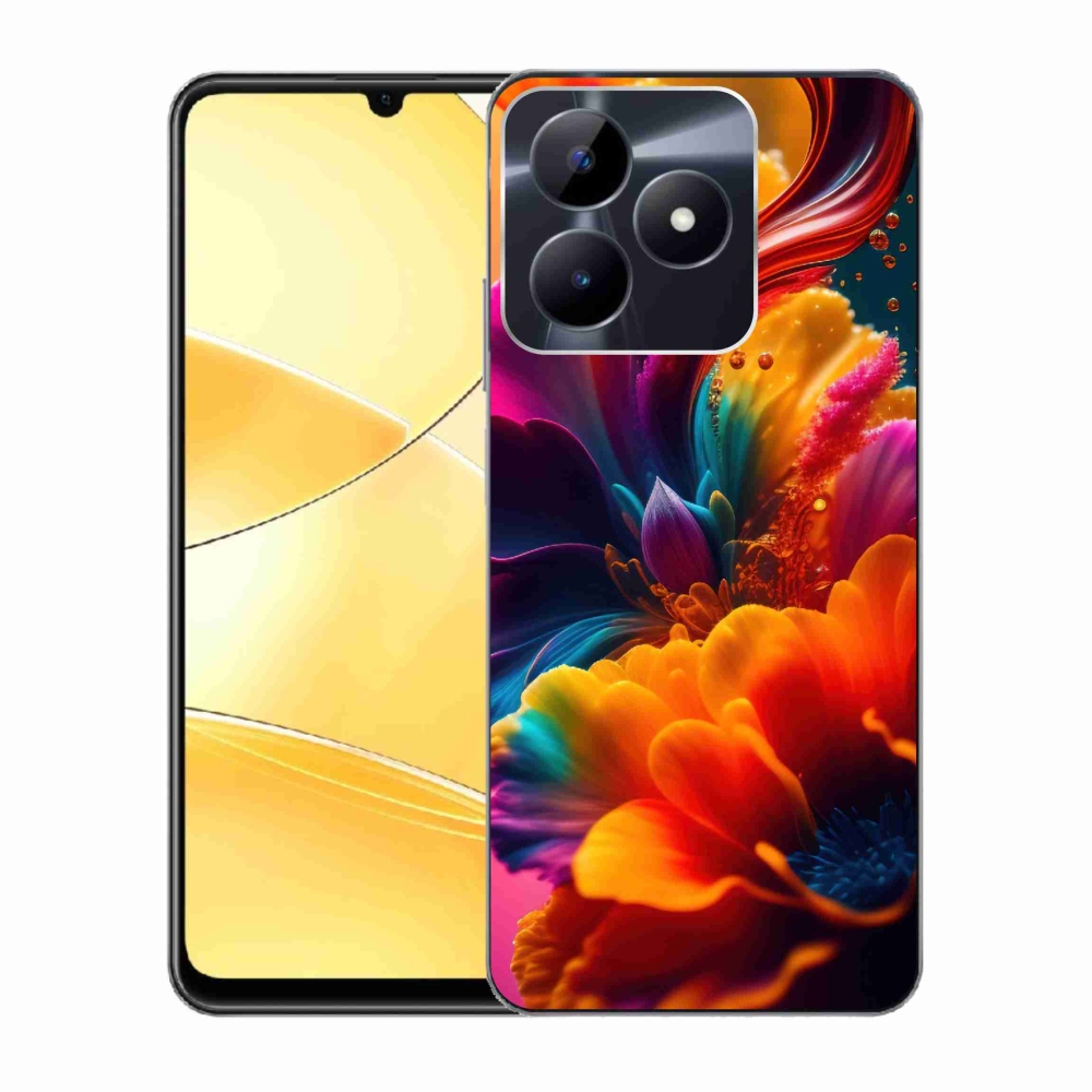 Gelový kryt mmCase na Realme C51/C53 - abstraktní motiv 2