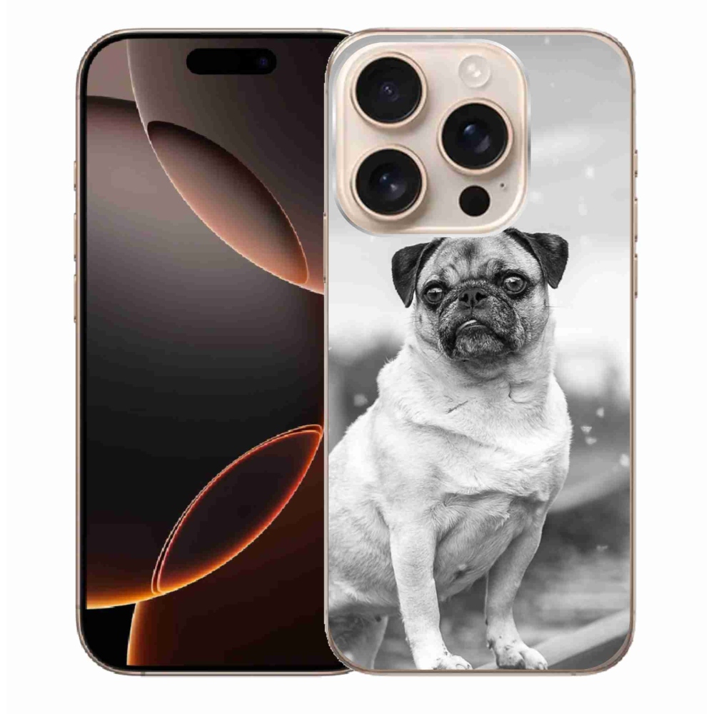Gelový obal mmCase na iPhone 16 Pro Max - mops