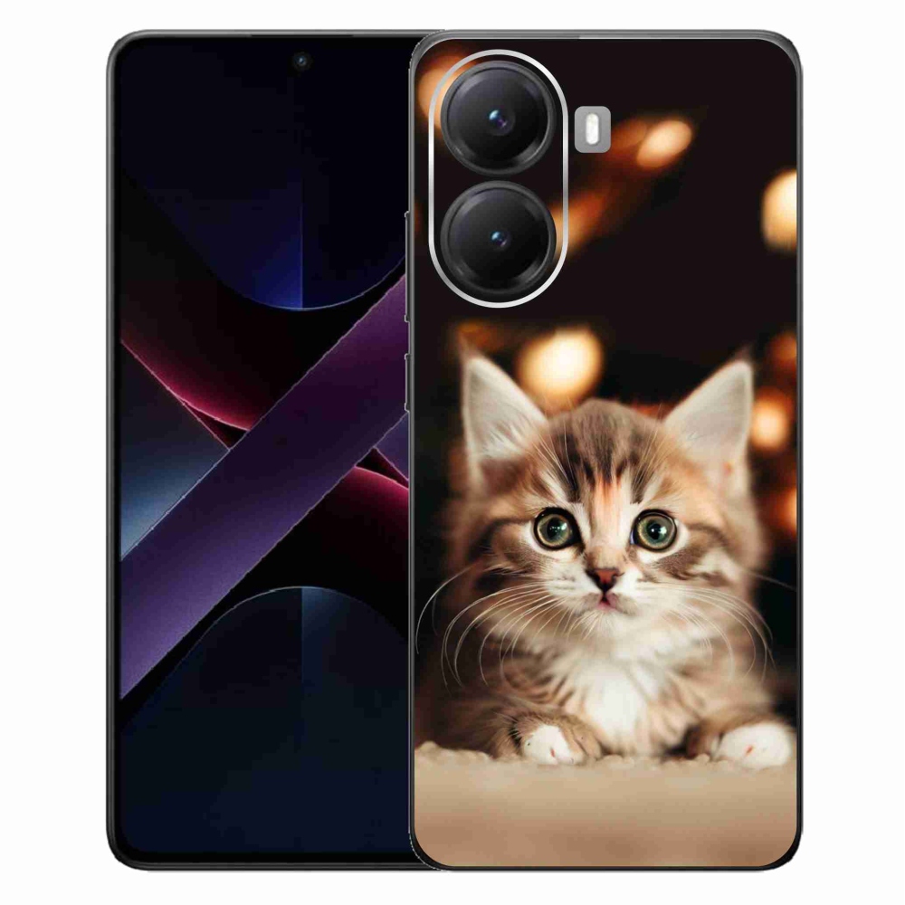 Gelový kryt mmCase na Xiaomi Poco X7 Pro 5G - roztomilé kotě 2