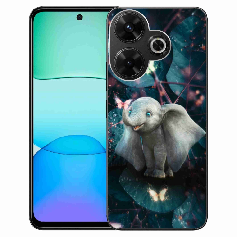 Gelový kryt mmCase na Xiaomi Redmi 13 4G/Poco M6 4G - roztomilý slon