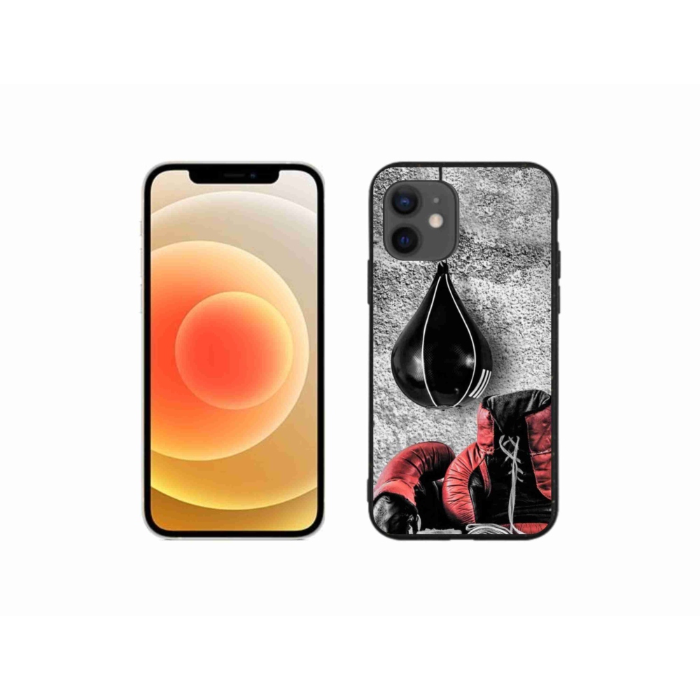 Gelový kryt mmCase na iPhone 12 mini - boxovací pytel a rukavice
