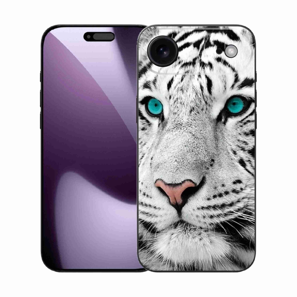 Gelový kryt mmCase na iPhone 17 Air - bílý tygr