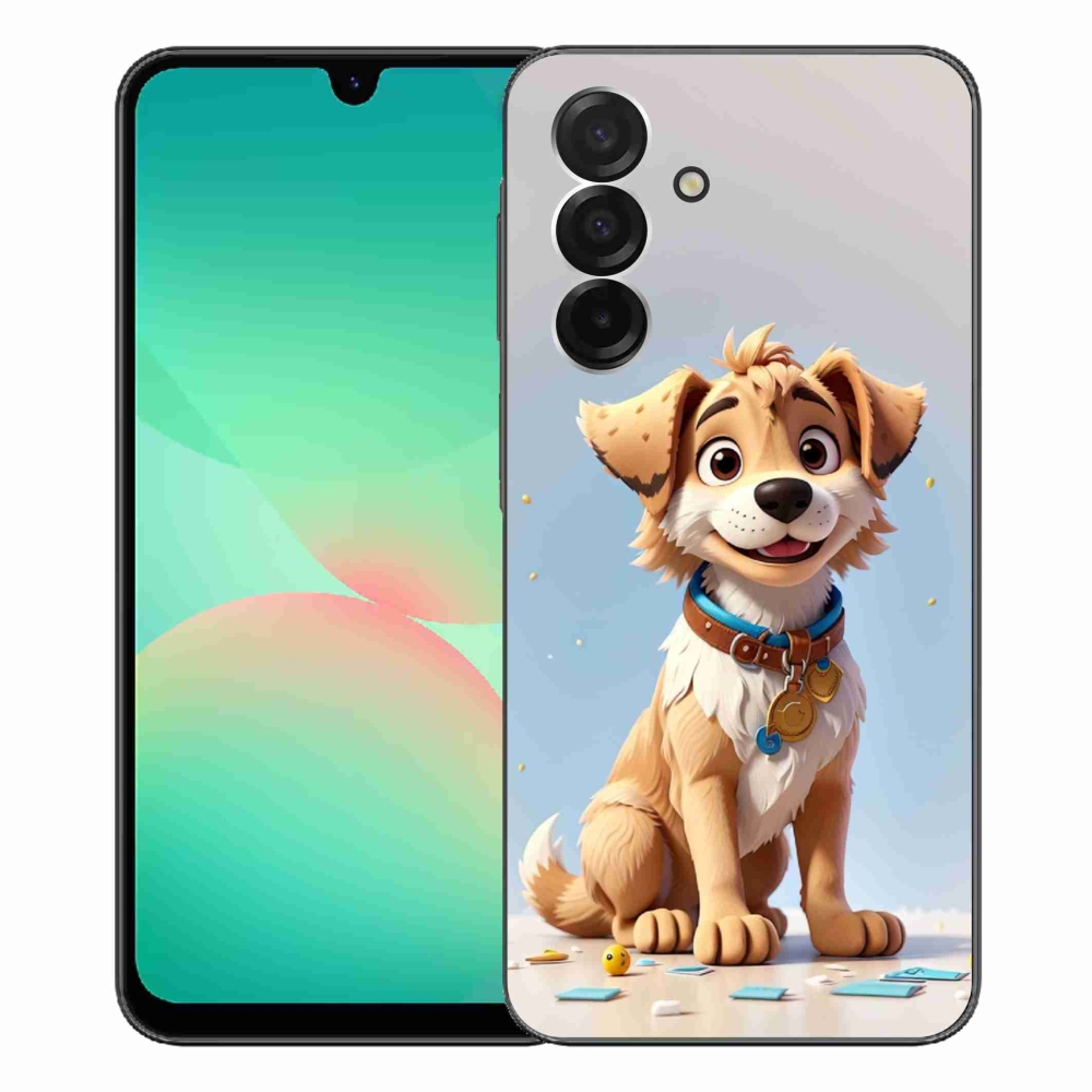 Gelový kryt mmCase na Samsung Galaxy A26 5G - kreslené štěně