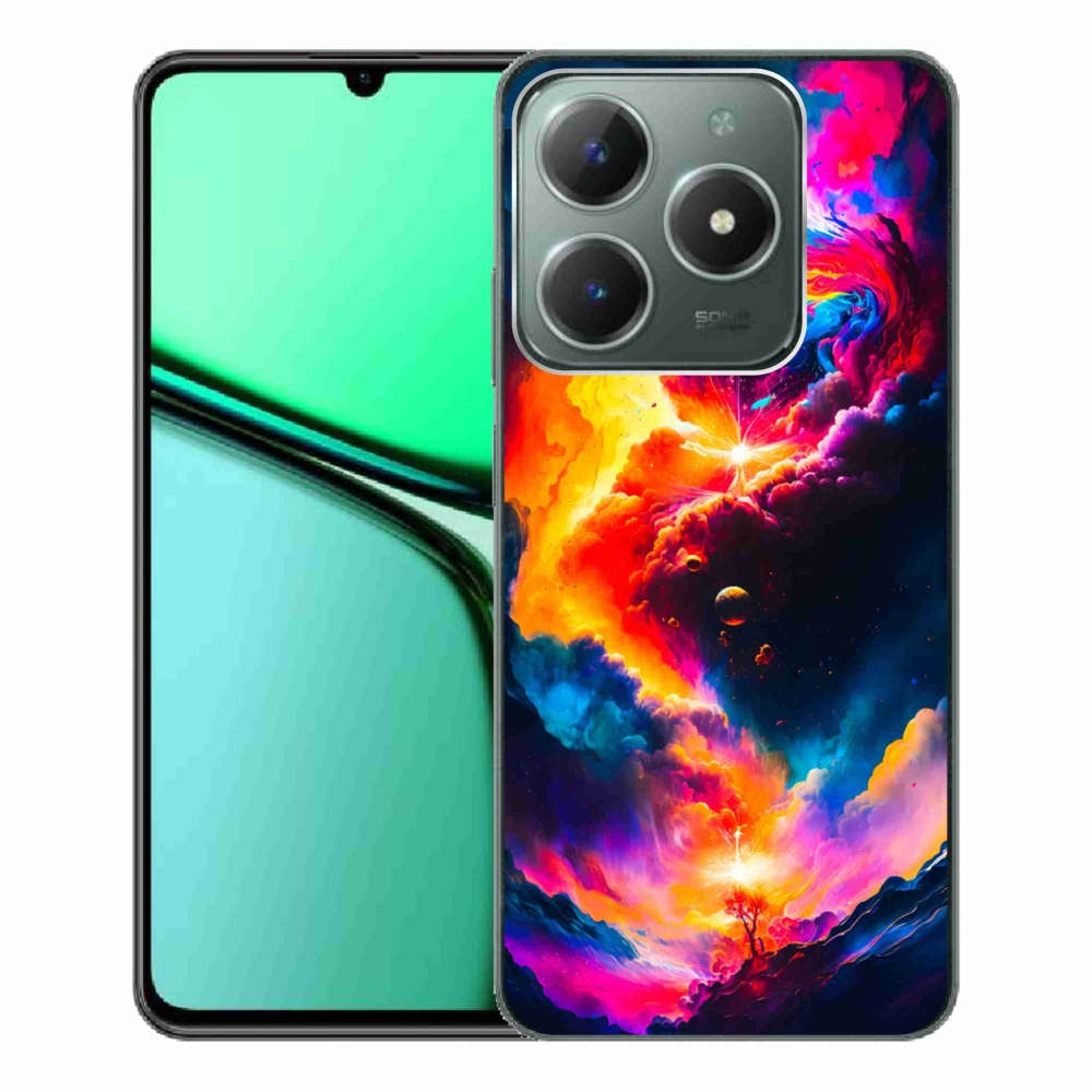 Gelový kryt mmCase na Realme C61 - abstraktní motiv