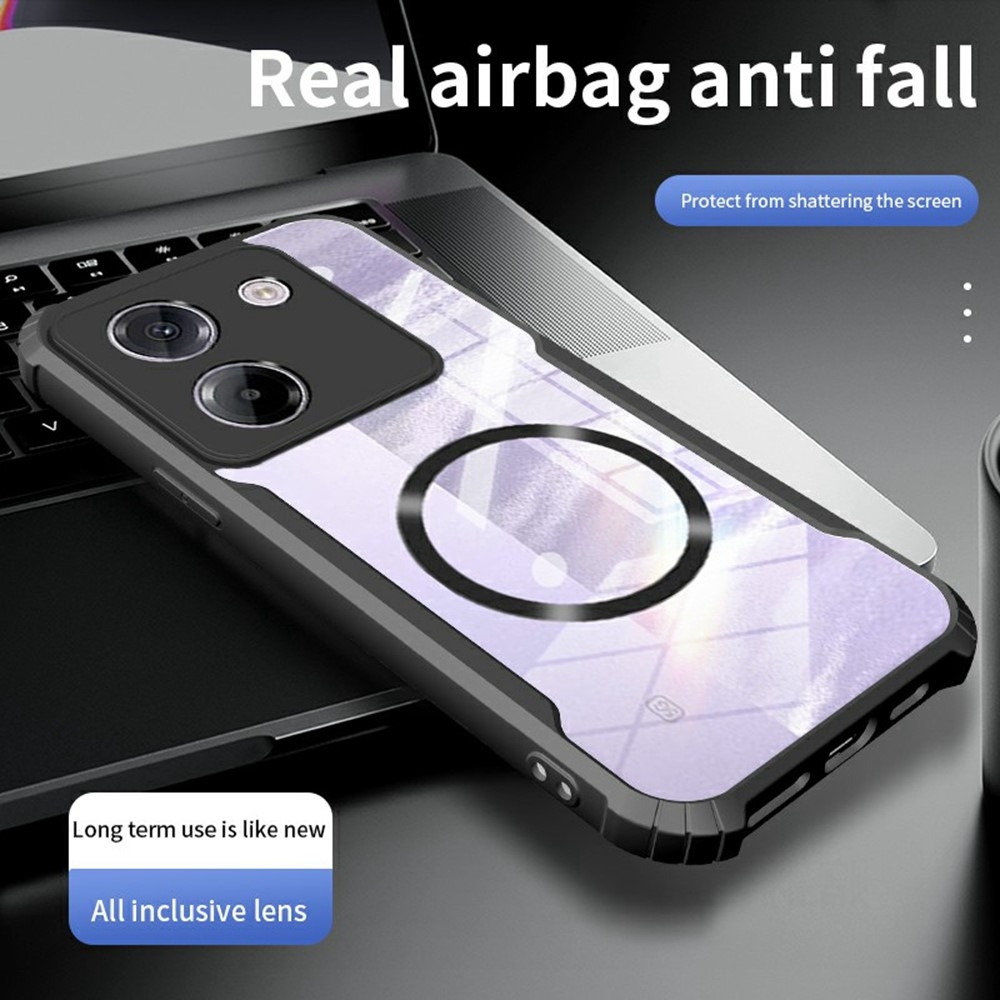 Rein odolný kryt s podporou MagSafe na Xiaomi Poco M7 Pro 5G - černý