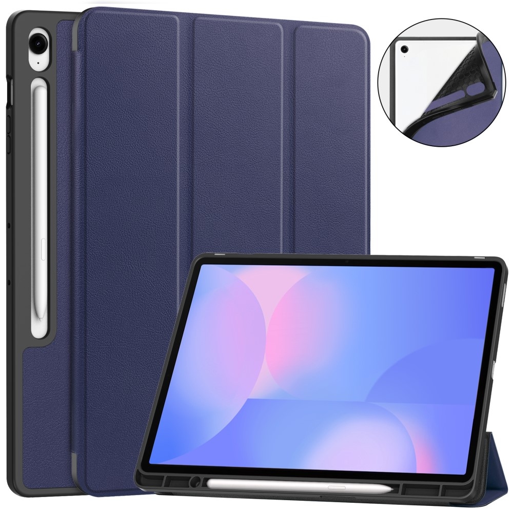 Casy chytré zavírací pouzdro na Samsung Galaxy Tab S10 FE+ - tmavěmodré