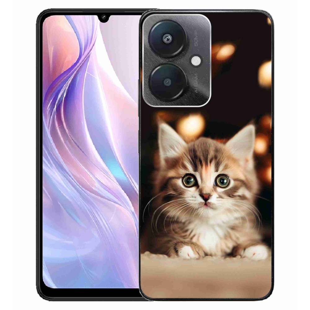 Gelový kryt mmCase na Xiaomi Redmi 13C 5G - roztomilé kotě 2