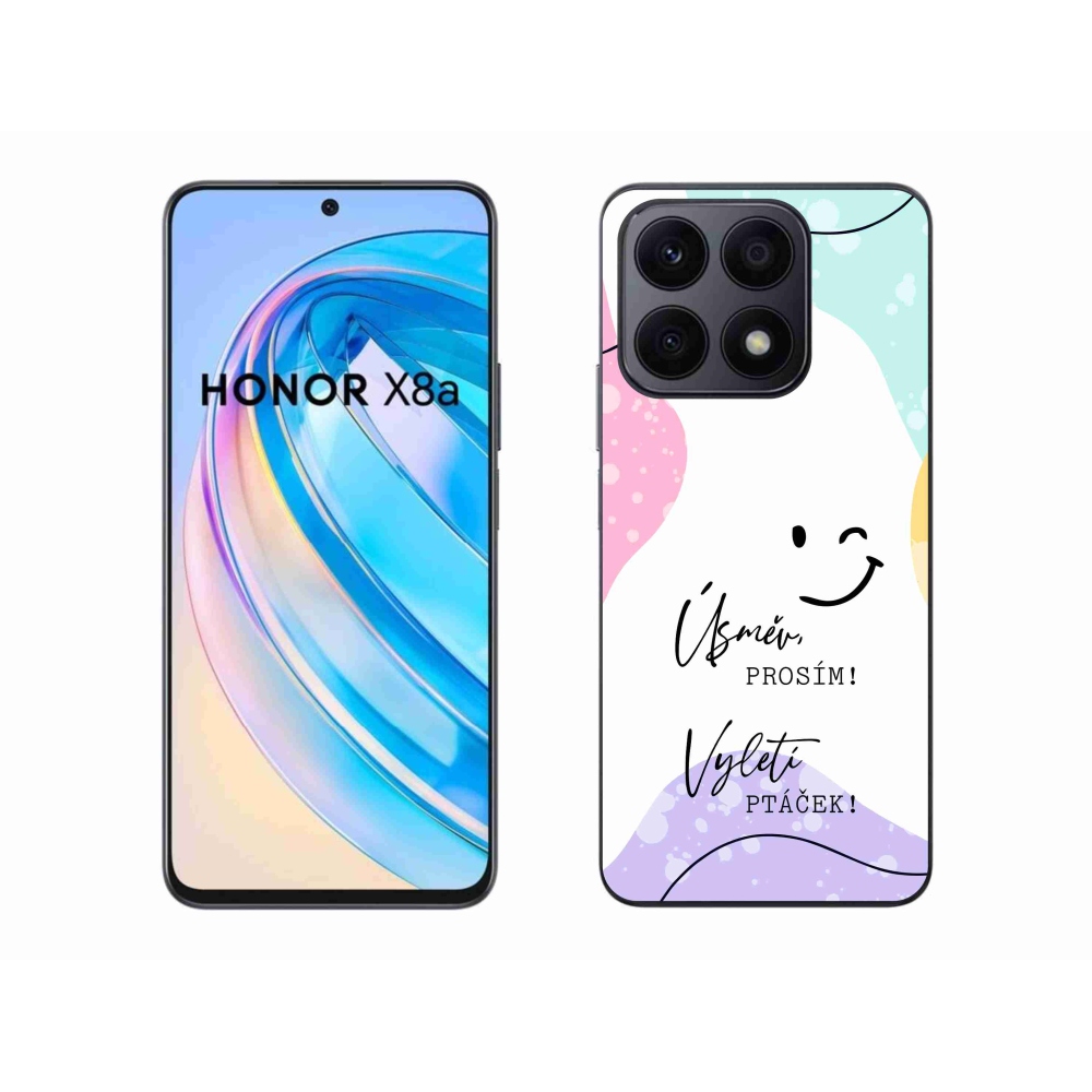 Gelový kryt mmCase na Honor X8a - vtipný text 4 bílé pozadí
