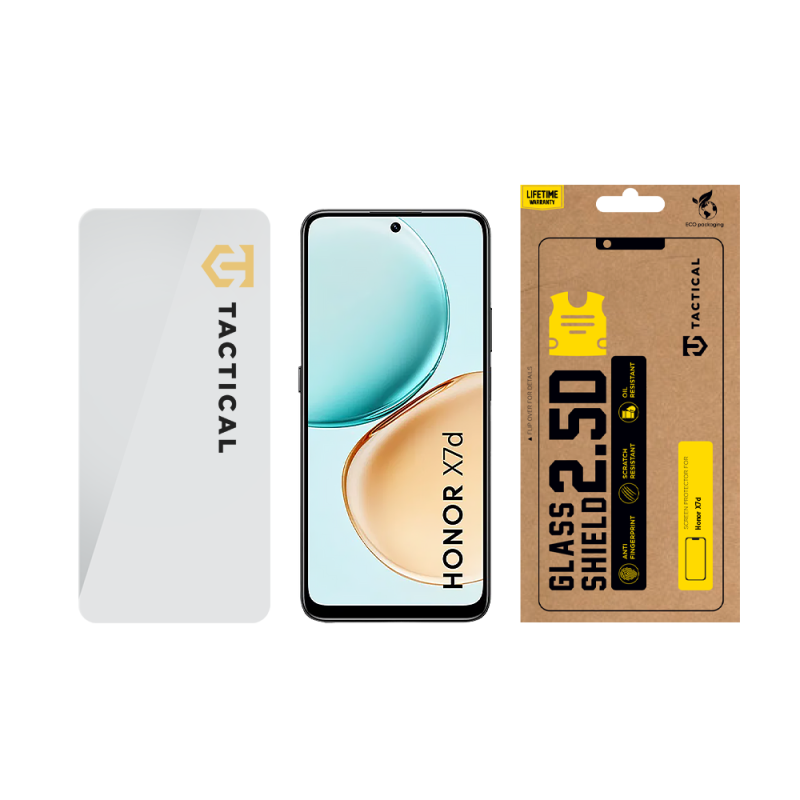 Tactical Glass Shield 2.5D sklo pro Honor X7d Clear