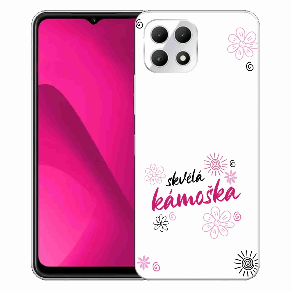 Gelový kryt mmCase na T-Mobile T Phone 2 - skvělá kámoška bílé pozadí