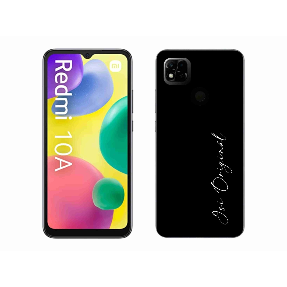 Gelový kryt mmCase na Xiaomi Redmi 10A - jsi originál černé pozadí