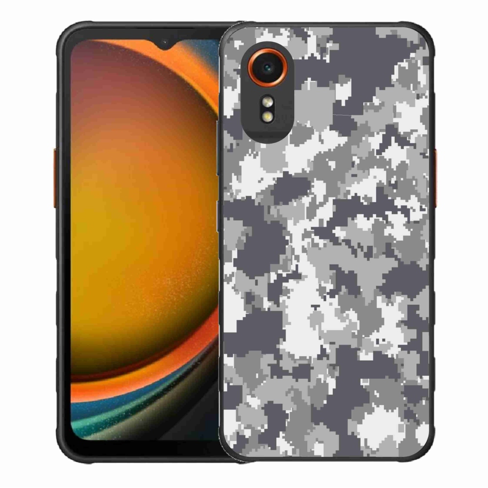Gelový kryt mmCase na Samsung Galaxy Xcover 7 - maskáčový vzor 2