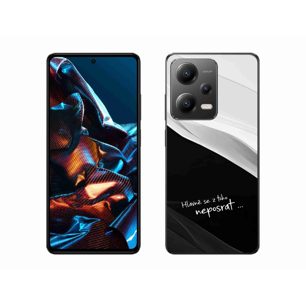 Gelový kryt mmCase na Xiaomi Redmi Note 12 Pro 5G - vtipný text 13 černobílé pozadí