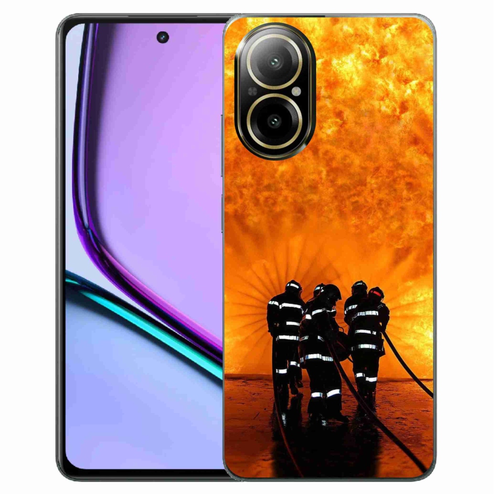 Gelový kryt mmCase na Realme C67 - požár