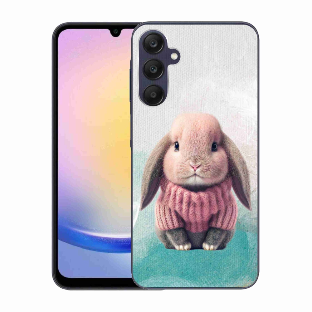 Gelový kryt mmCase na Samsung Galaxy A25 5G - králíček ve svetru