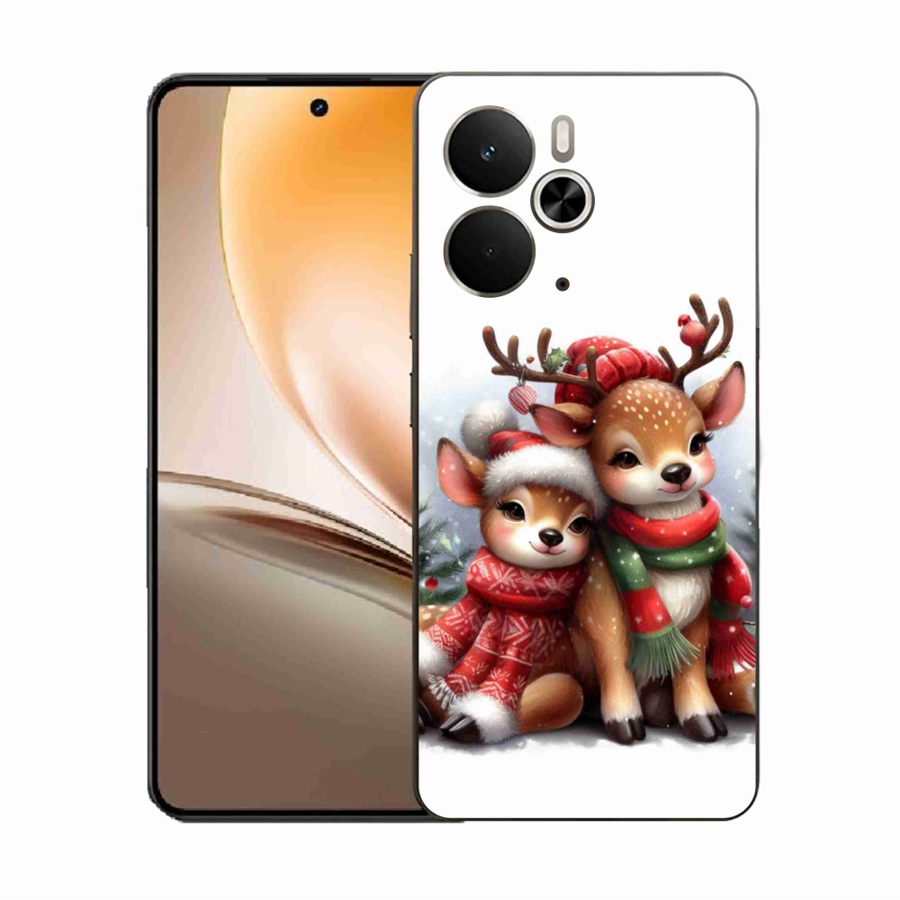 Gelový kryt mmCase na Realme 14 5G - vánoční sobi