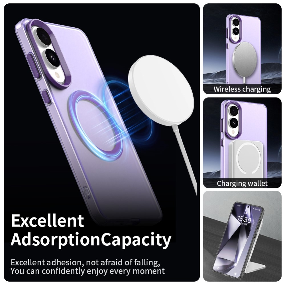 Candy gelový obal s MagSafe na Samsung Galaxy S25 Edge - fialový