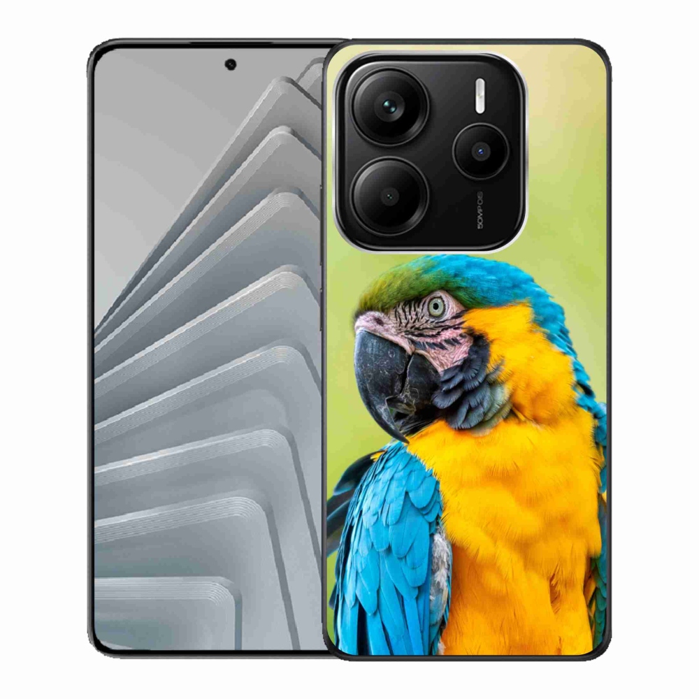 Gelový kryt mmCase na Xiaomi Redmi Note 14 5G - papoušek ara 2