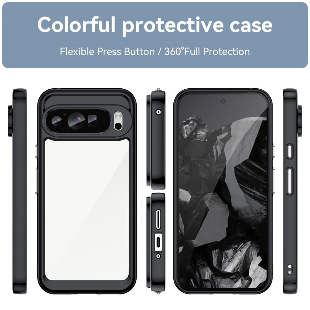 Gelový obal s pevnými zády na Google Pixel 9 Pro XL - černý