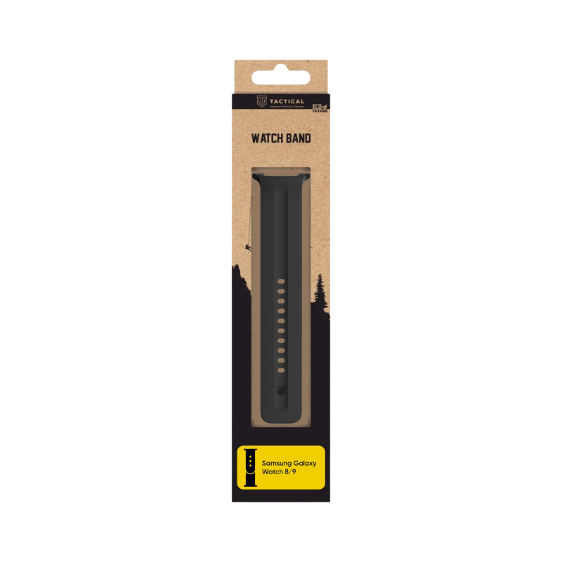 Tactical Silikonový řemínek pro Samsung Galaxy Watch 8/9 Black