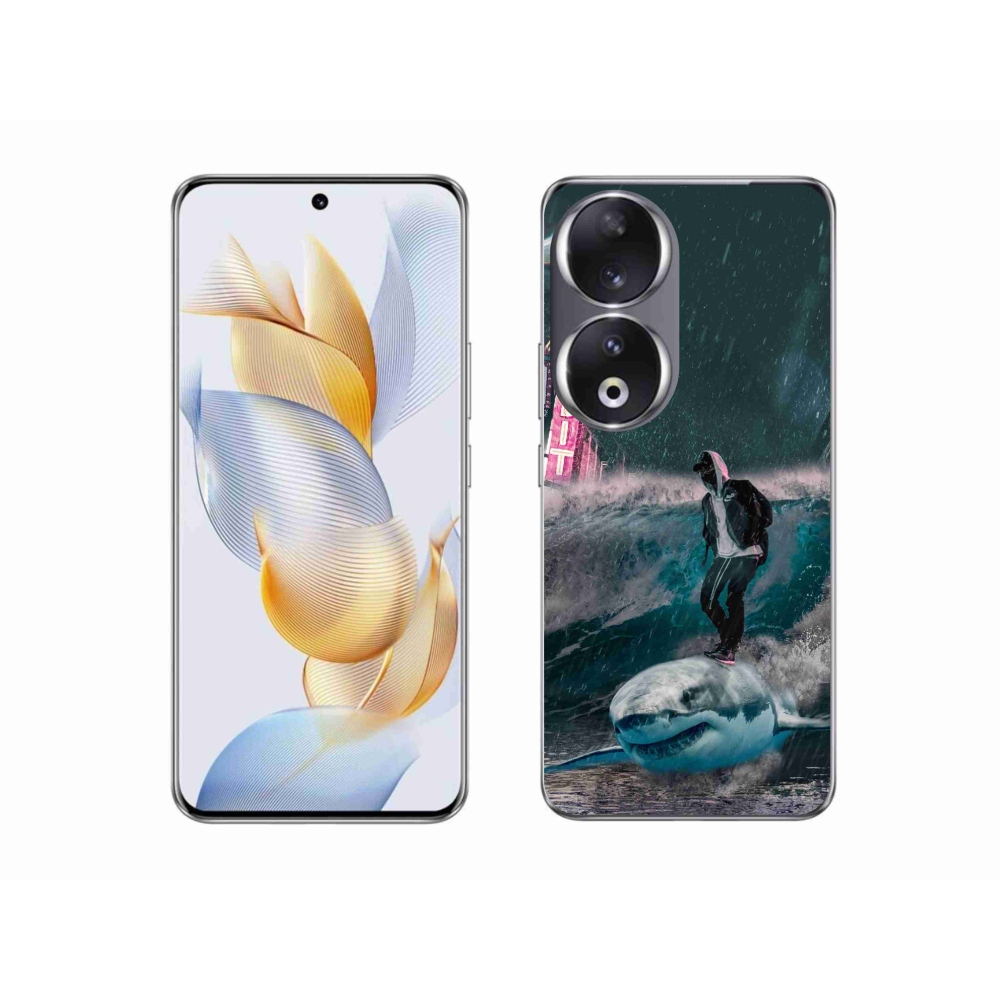Gelový kryt mmCase na Honor 90 - žralok