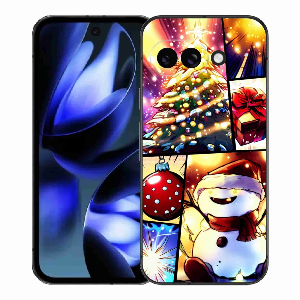 Gelový kryt mmCase na Google Pixel 9a - vánoční motivy 1