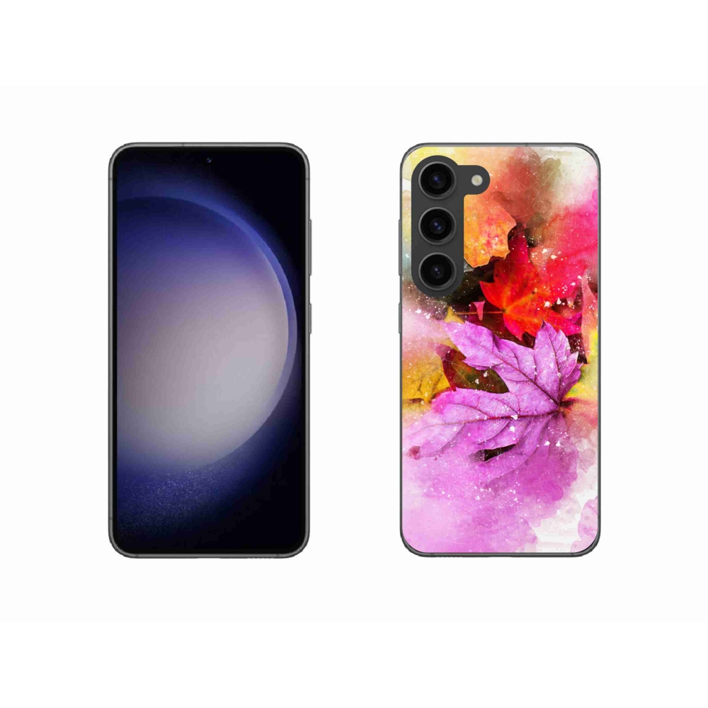 Gelový kryt mmCase na Samsung Galaxy S23 5G - barevné listy