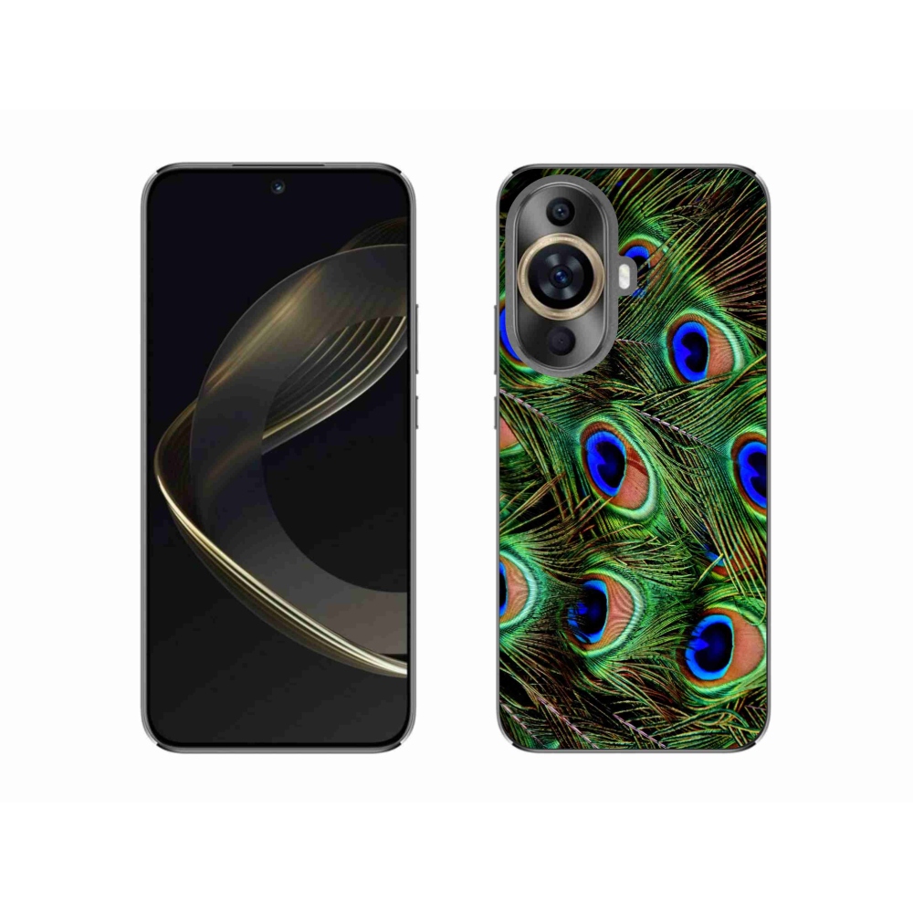 Gelový kryt mmCase na Huawei Nova 11 - paví peří