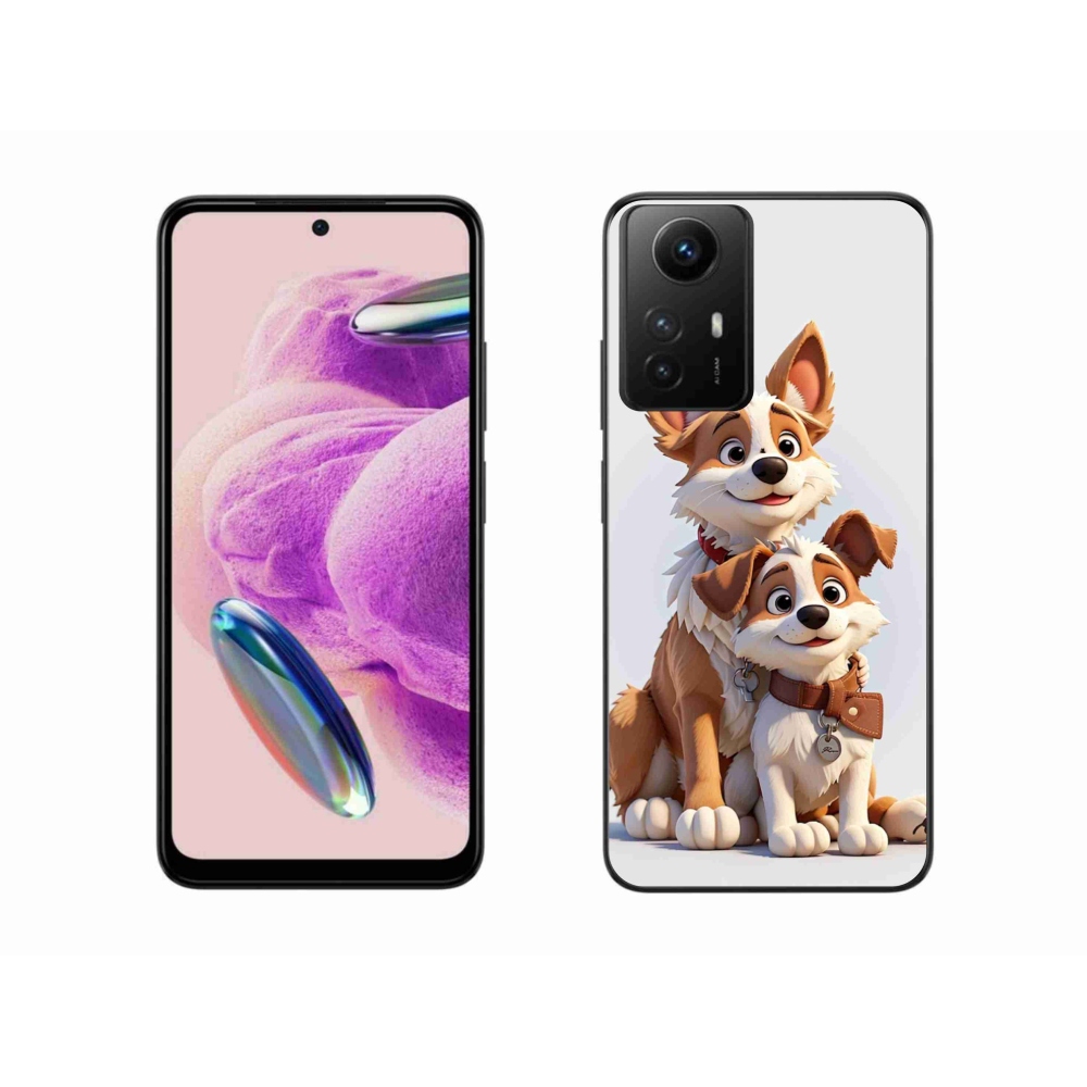 Gelový kryt mmCase na Xiaomi Redmi Note 12S - kreslení psi