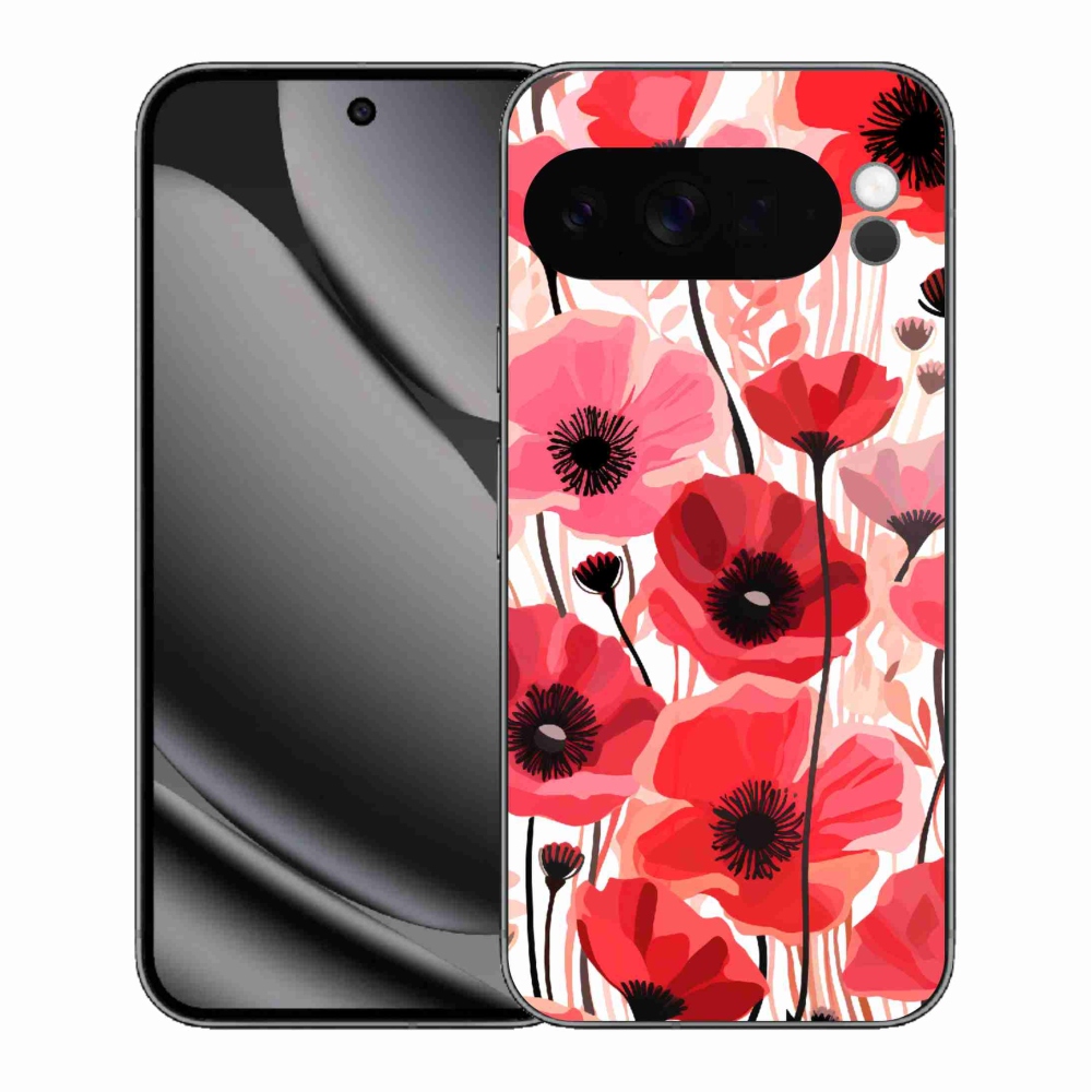 Gelový kryt mmCase na Google Pixel 10 Pro XL - vlčí mák 1
