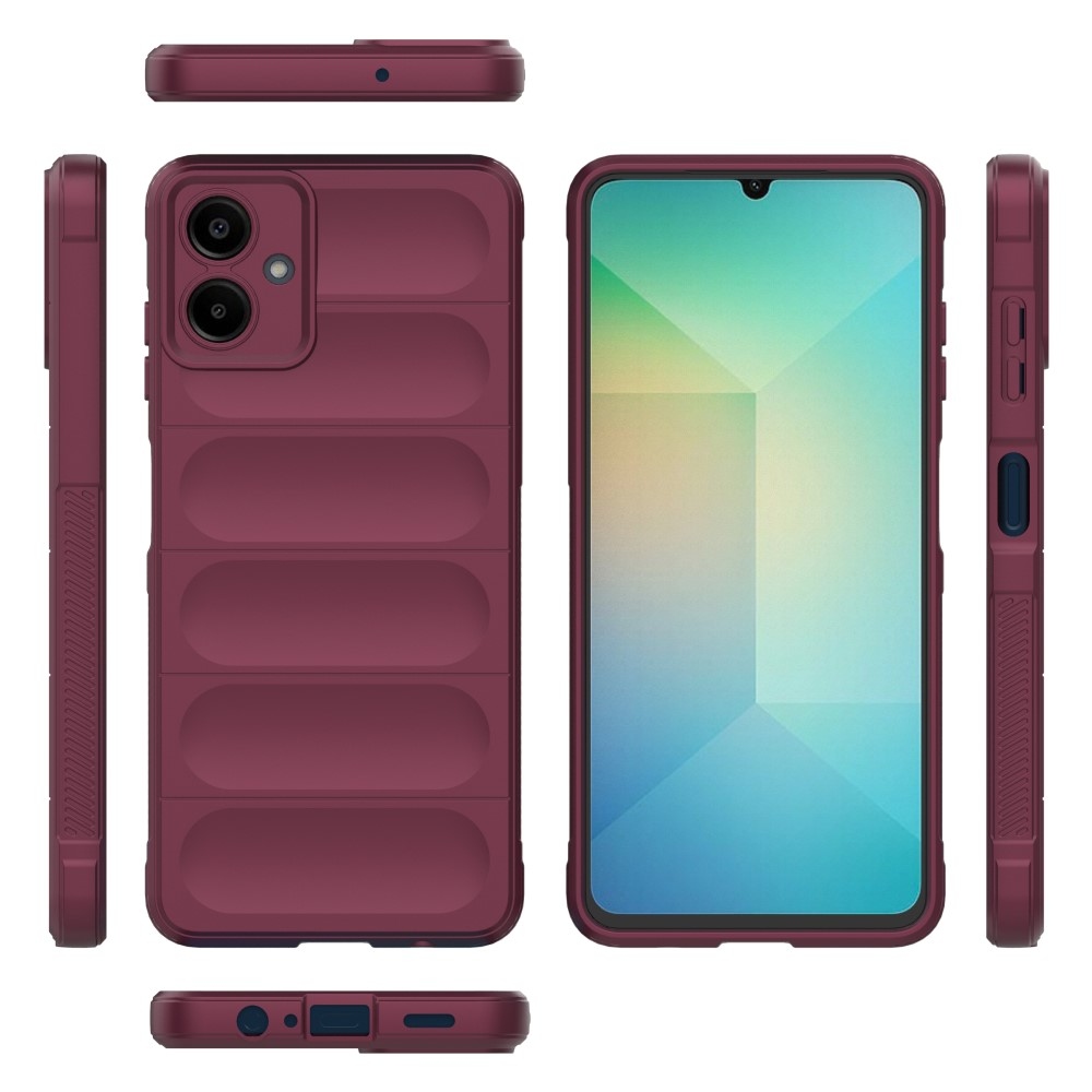 Rugg odolný gelový obal na Samsung Galaxy A06 4G - vínový