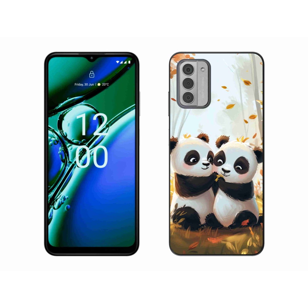 Gelový kryt mmCase na Nokia G42 - pandy