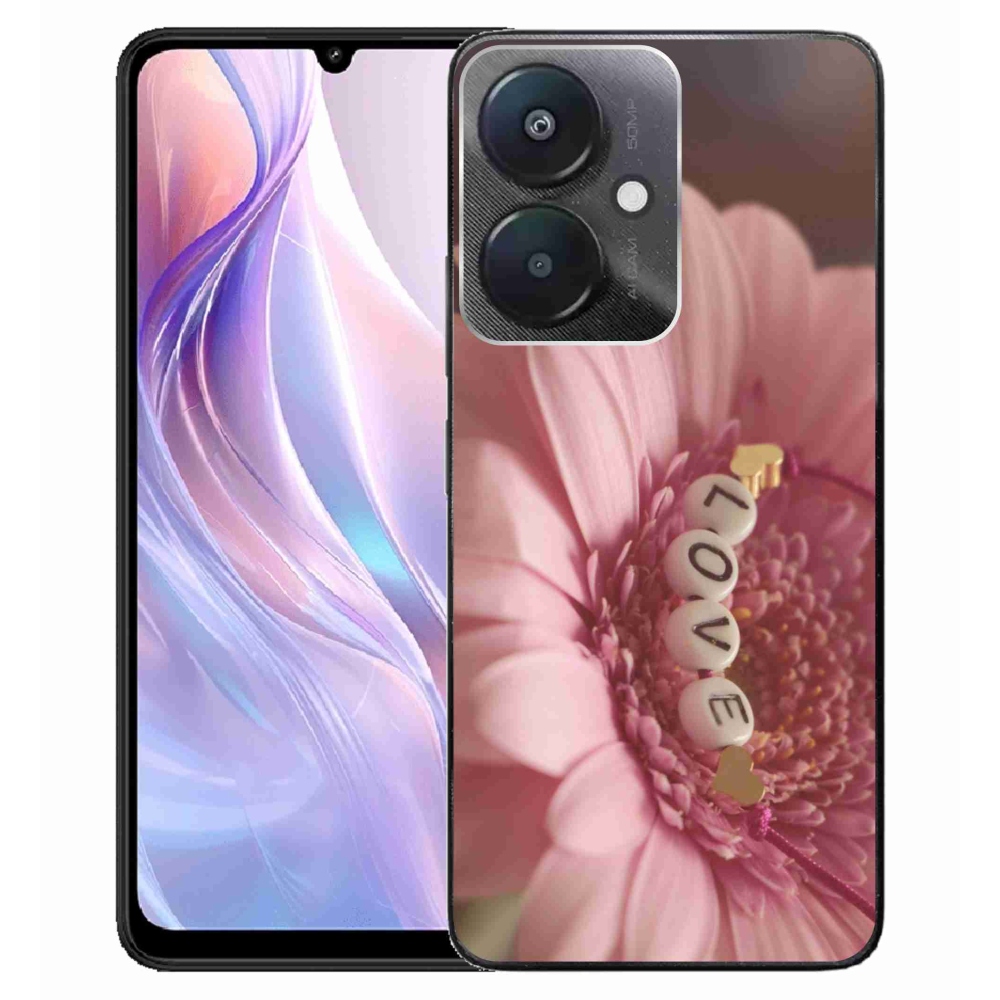 Gelový kryt mmCase na Xiaomi Redmi 13C 5G - přívěsek love