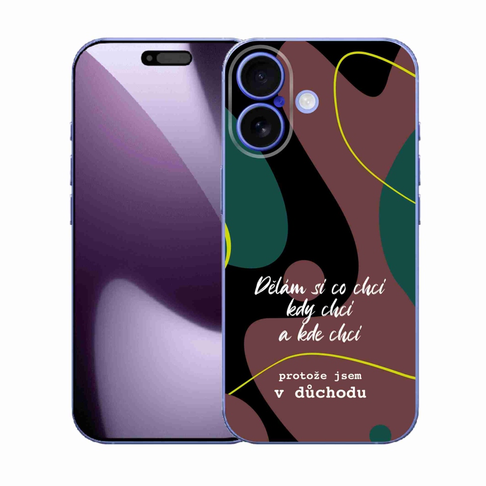 Gelový kryt mmCase na iPhone 17 - vtipný text 10 černé pozadí