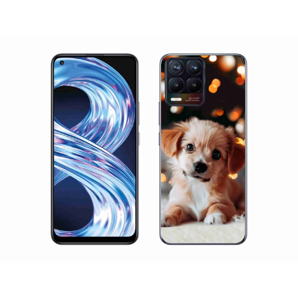 Gelový kryt mmCase na Realme 8 4G - štěňátko