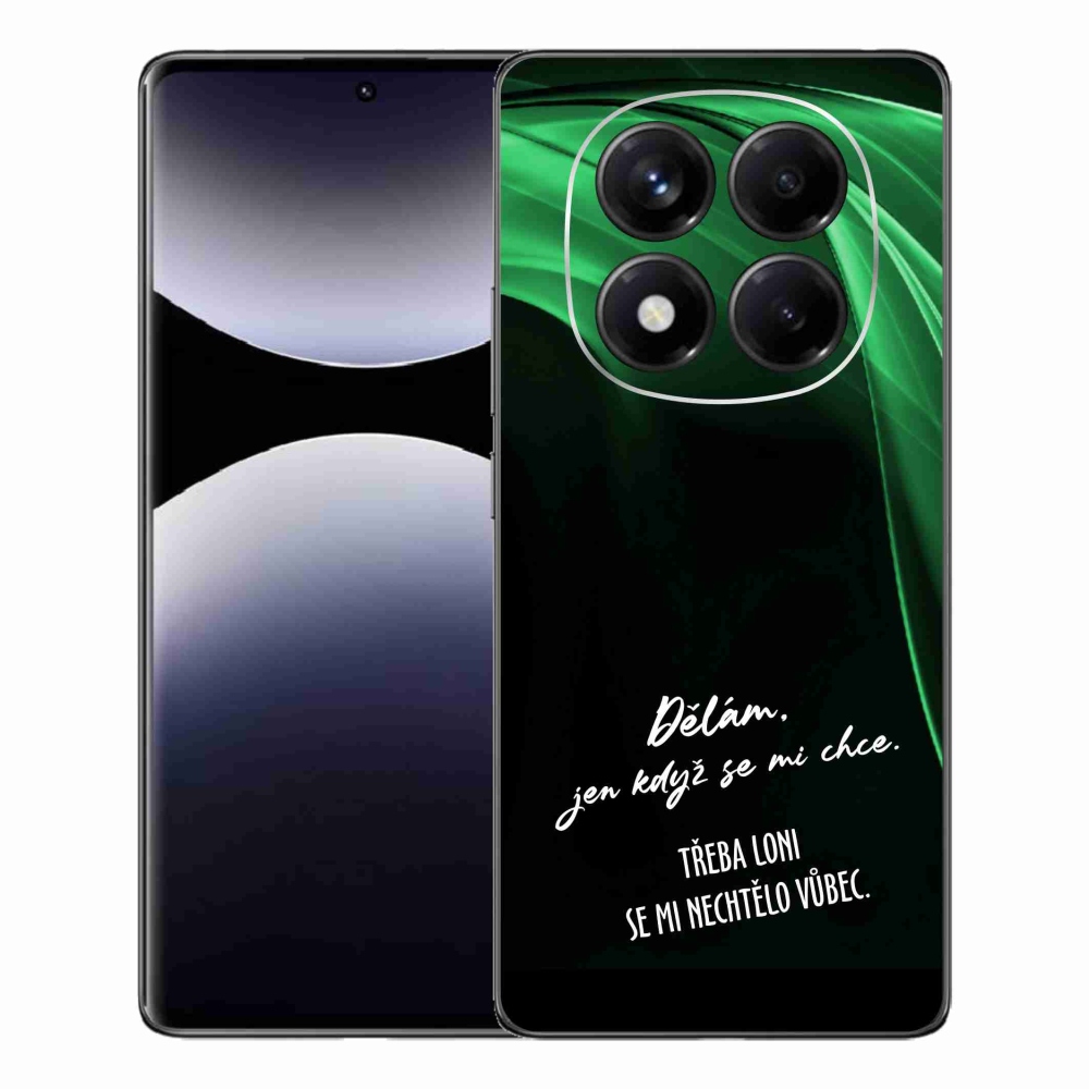 Gelový kryt mmCase na Xiaomi Redmi Note 14 Pro - vtipný text 12 černé pozadí