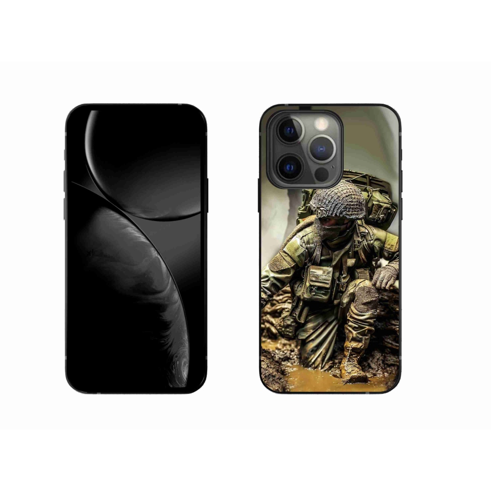 Gelový kryt mmCase na iPhone 13 Pro 6.1 - voják