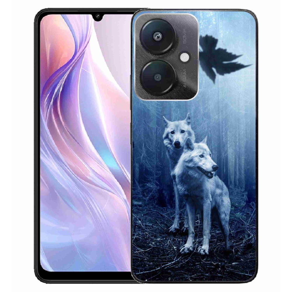 Gelový kryt mmCase na Xiaomi Redmi 13C 5G - vlci v lese