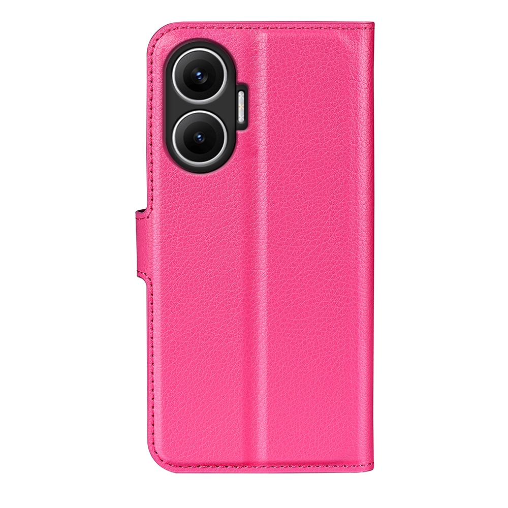 Litchi knížkové pouzdro na Xiaomi Poco F7 5G - rose