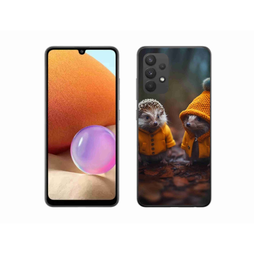 Gelový kryt mmCase na Samsung Galaxy A32 4G - ježci