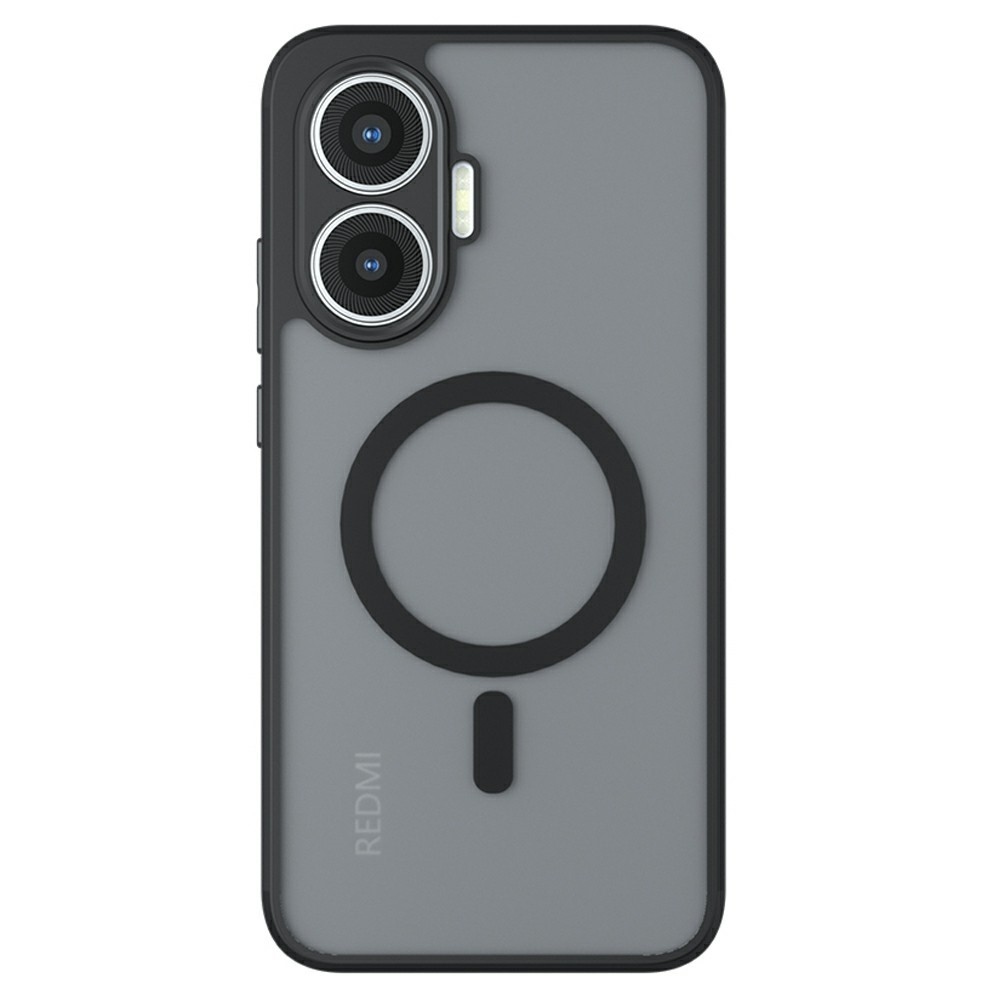 Case matný gelový obal s MagSafe na Xiaomi Poco F7 5G - černý