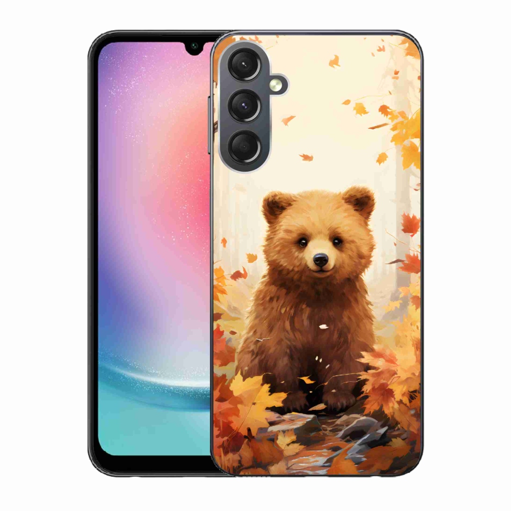 Gelový kryt mmCase na Samsung Galaxy A24 - medvěd v lese