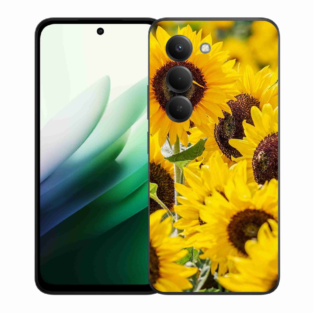 Gelový kryt mmCase na Xiaomi Redmi 15 5G (169mm) - slunečnice
