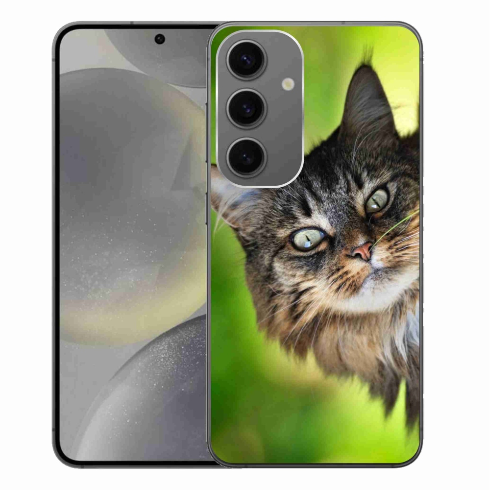 Gelový kryt mmCase na Samsung Galaxy S24+ - kočka 3