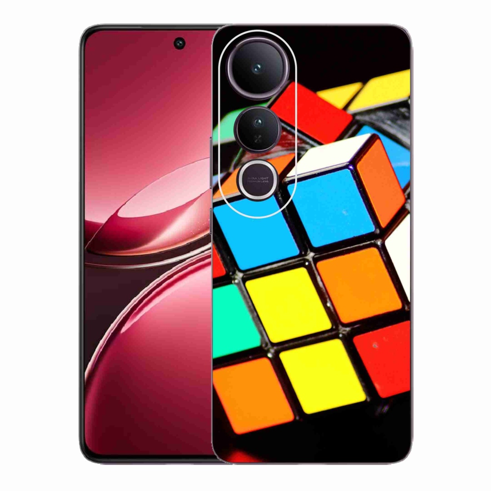 Gelový kryt mmCase na Vivo V50 Lite 4G/5G - rubikova kostka