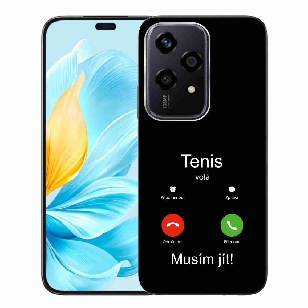 Gelový kryt mmCase na Honor 200 Lite 5G - tenis volá černé pozadí
