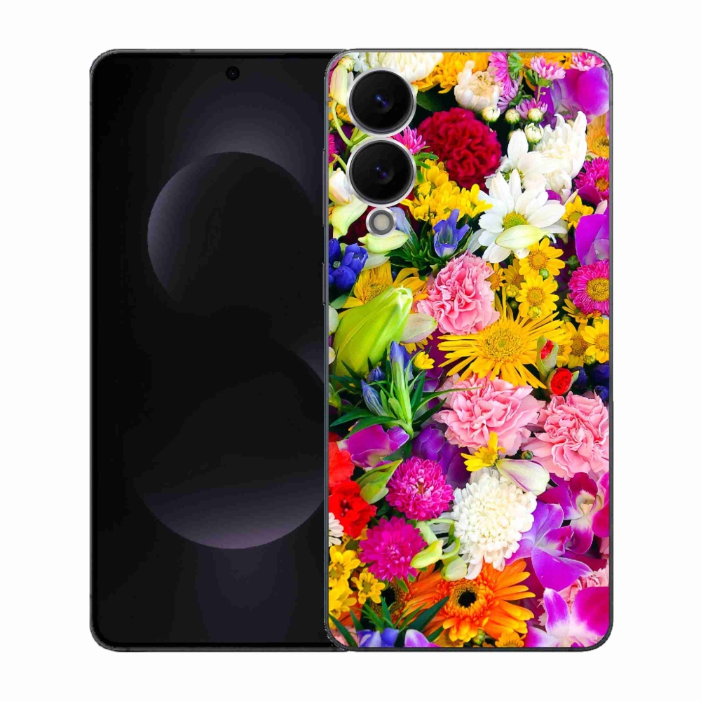 Gelový kryt mmCase na Samsung Galaxy S25 Edge - květiny 12